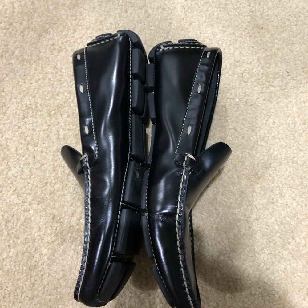 Black loafers moccasins authentic no slip